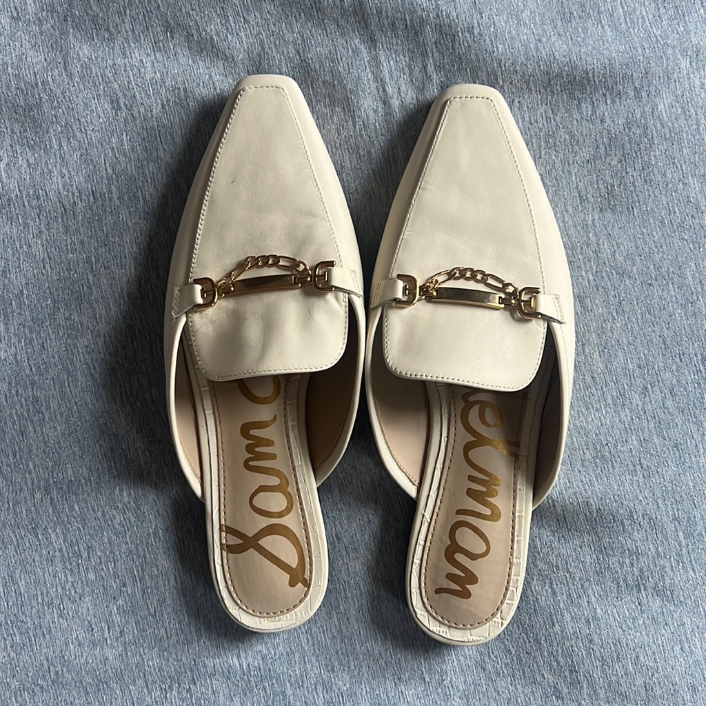 Sam Eldeman White Mules